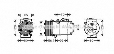 PRASCO fdk497 - Компрессор, кондиционер