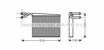 PRASCO ms6372 -  Теплообменник, отопление салона