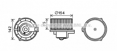 PRASCO ms8620 -  Электродвигатель, вентиляция салона