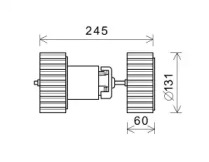 PRASCO ms8675 -  Электродвигатель, вентиляция салона