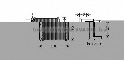 PRASCO msa6385 -  Теплообменник, отопление салона