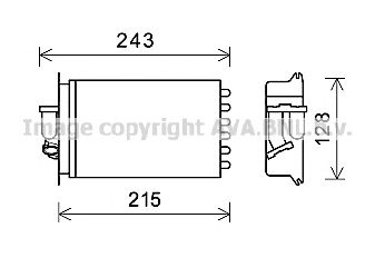 PRASCO msa6649 -  Теплообменник, отопление салона