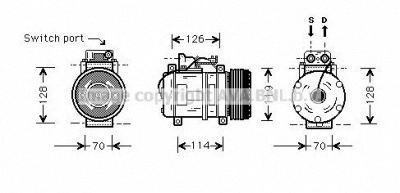 PRASCO msk273 - Компрессор, кондиционер