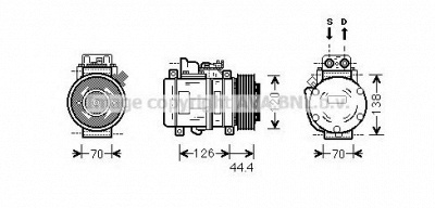 PRASCO msk558 - Компрессор, кондиционер