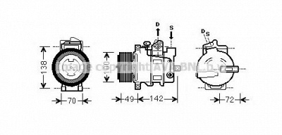 PRASCO msk566 - Компрессор, кондиционер