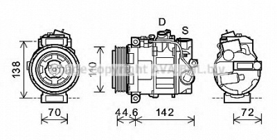 PRASCO msk611 - Компрессор, кондиционер