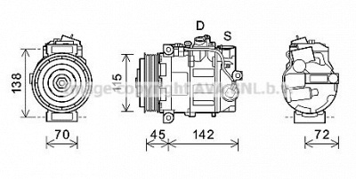 PRASCO msk635 - Компрессор, кондиционер
