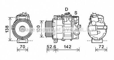PRASCO msk639 - Компрессор, кондиционер
