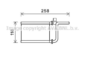 PRASCO mt6254 -  Теплообменник, отопление салона