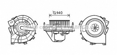 PRASCO ol8609 -  Электродвигатель, вентиляция салона