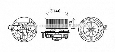PRASCO rt8570 -  Электродвигатель, вентиляция салона
