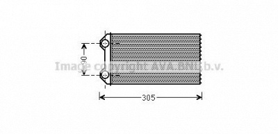 PRASCO rta6439 -  Теплообменник, отопление салона