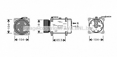 PRASCO rtk244 - Компрессор, кондиционер