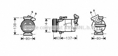 PRASCO rtk437 -  Компрессор, кондиционер