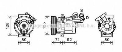 PRASCO rtk495 -  Компрессор, кондиционер