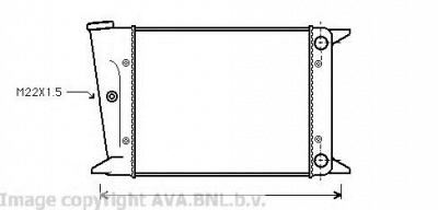 PRASCO vw2004 -  Радиатор, охлаждение двигателя