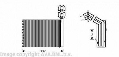 PRASCO vw6202 -  Теплообменник, отопление салона