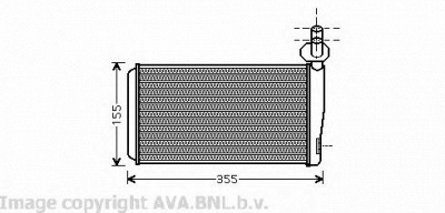 PRASCO vw6259 -  Теплообменник, отопление салона