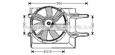 PRASCO vw7509 - Вентилятор, охлаждение двигателя