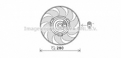 PRASCO vw7530 -  Вентилятор, охлаждение двигателя