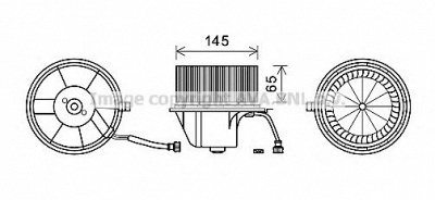 PRASCO vw8351 -  Электродвигатель, вентиляция салона