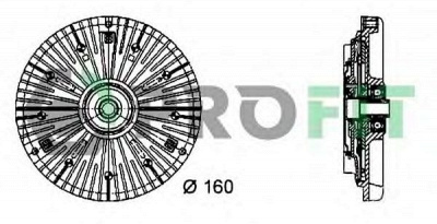 PROFIT 17203011 -  Сцепление, вентилятор радиатора