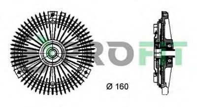 PROFIT 17203014 -  Сцепление, вентилятор радиатора