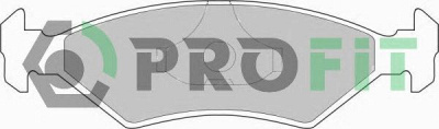 PROFIT 50000206 -  Комплект тормозных колодок, дисковый тормоз