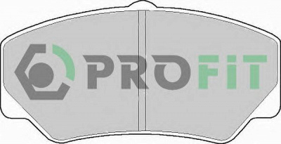 PROFIT 50000450 -  Комплект тормозных колодок, дисковый тормоз