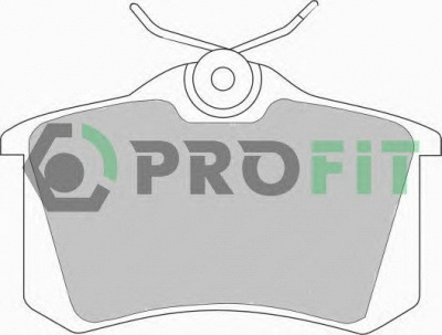 PROFIT 50000541c -  Комплект тормозных колодок, дисковый тормоз