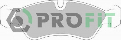 PROFIT 50000584 -  Комплект тормозных колодок, дисковый тормоз