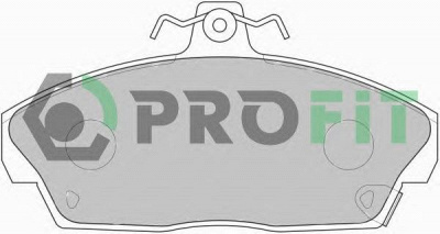 PROFIT 50000613 -  Комплект тормозных колодок, дисковый тормоз