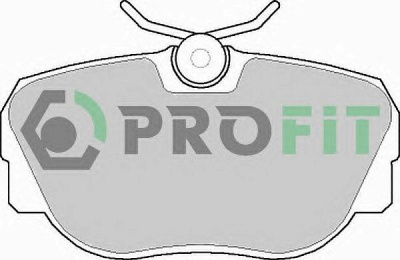 PROFIT 50000660 -  Комплект тормозных колодок, дисковый тормоз