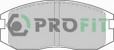PROFIT 50000759 -  Комплект тормозных колодок, дисковый тормоз