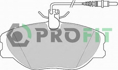 PROFIT 50001000 -  Комплект тормозных колодок, дисковый тормоз