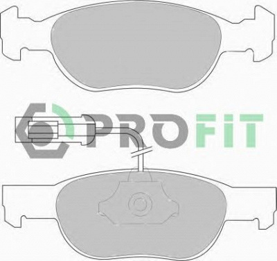 PROFIT 50001040 -  Комплект тормозных колодок, дисковый тормоз
