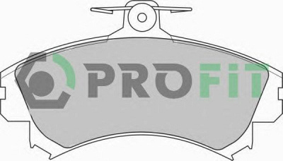 PROFIT 50001093 -  Комплект тормозных колодок, дисковый тормоз