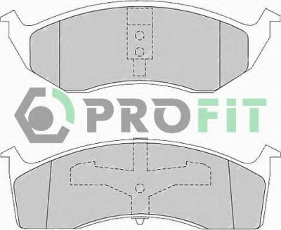 PROFIT 50001098 -  Комплект тормозных колодок, дисковый тормоз