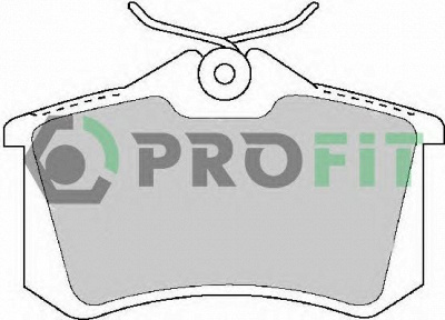 PROFIT 50001491c -  Комплект тормозных колодок, дисковый тормоз
