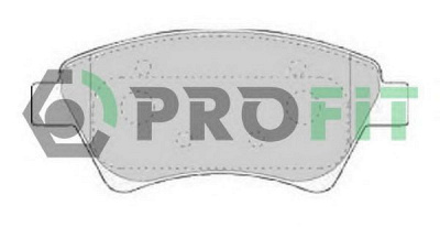 PROFIT 50001544 -  Комплект тормозных колодок, дисковый тормоз