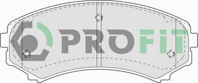 PROFIT 50001603c -  Комплект тормозных колодок, дисковый тормоз