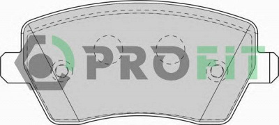 PROFIT 50001617c -  Комплект тормозных колодок, дисковый тормоз