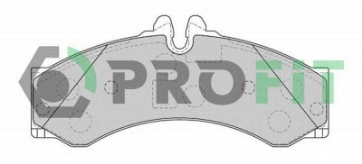 PROFIT 50001879 -  Комплект тормозных колодок, дисковый тормоз
