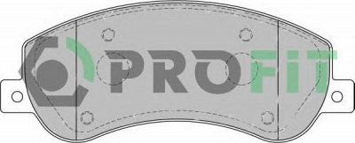 PROFIT 50001928 -  Комплект тормозных колодок, дисковый тормоз