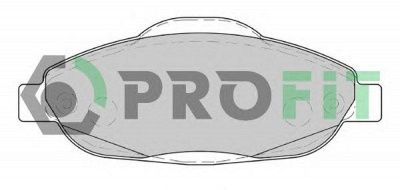 PROFIT 50004003 -  Комплект тормозных колодок, дисковый тормоз