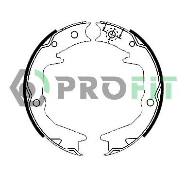 PROFIT 50010011 -  Комплект тормозных колодок