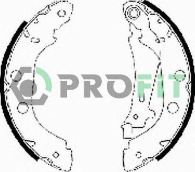PROFIT 50010577 -  Комплект тормозных колодок, дисковый тормоз