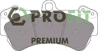 PROFIT 50051625 -  Комплект тормозных колодок, дисковый тормоз