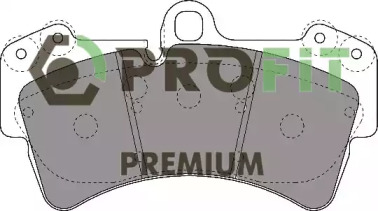 PROFIT 50051626 -  Колодки тормозные дисковые передние, комплект