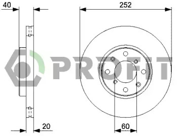 PROFIT 50101520 -  Тормозной диск